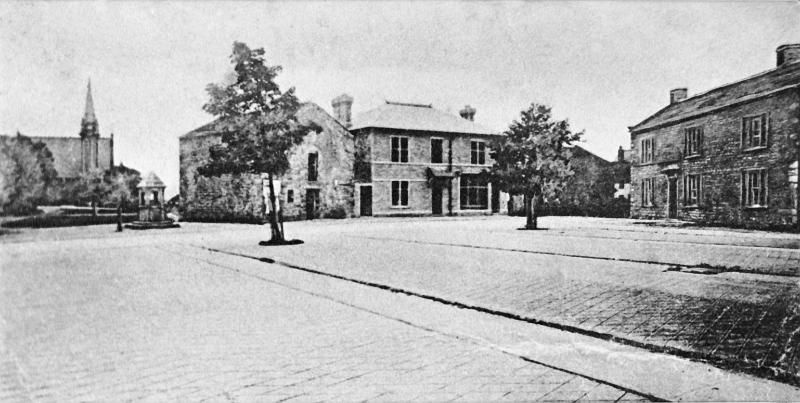 Market Place 1895 .JPG - The Market Place in Long Preston, 1895.   Later known as "The Concrete", now the "Maypole Green". 